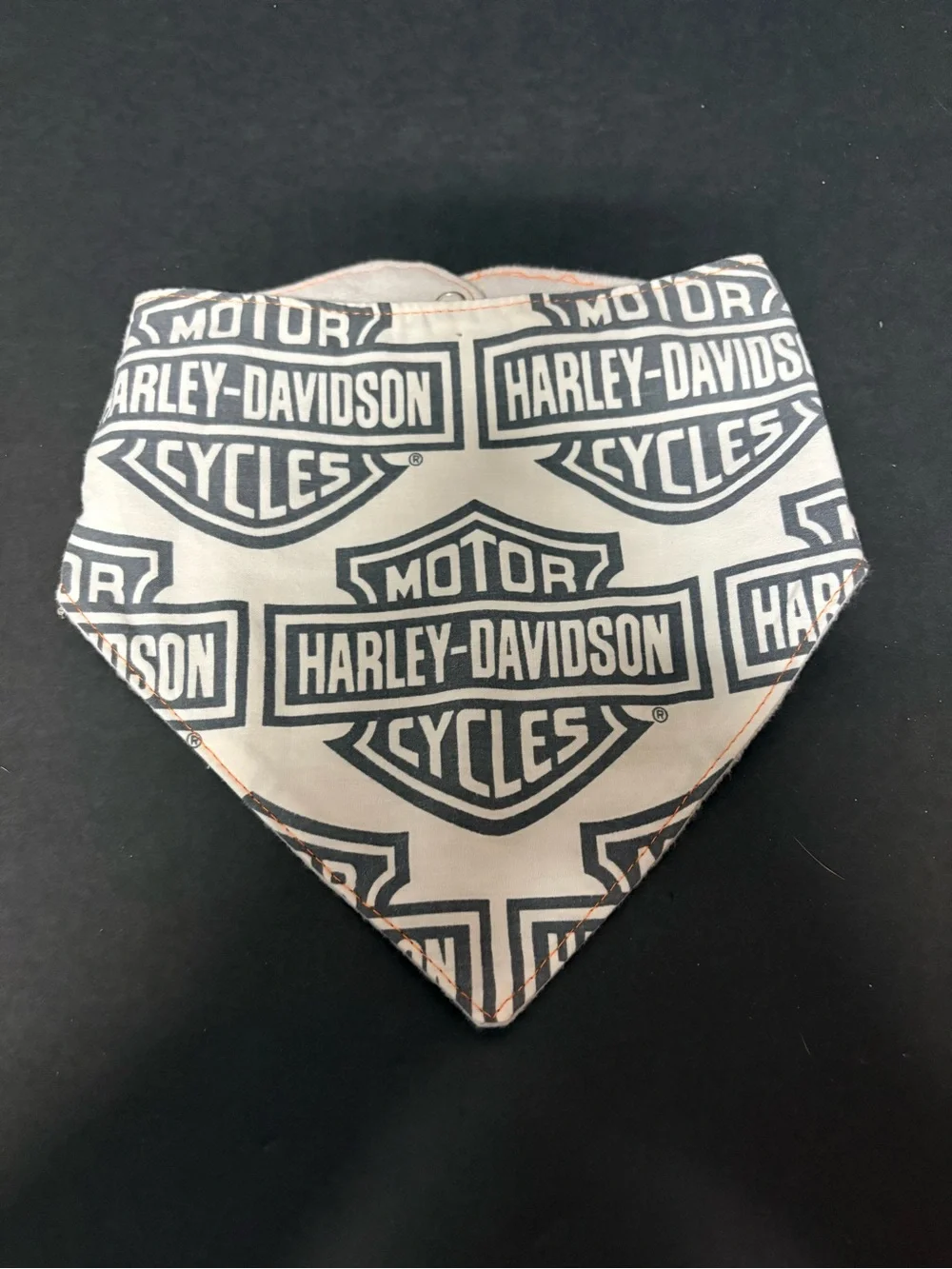 Harley-Davidson Black & White Logo Dog Bandana Scarf